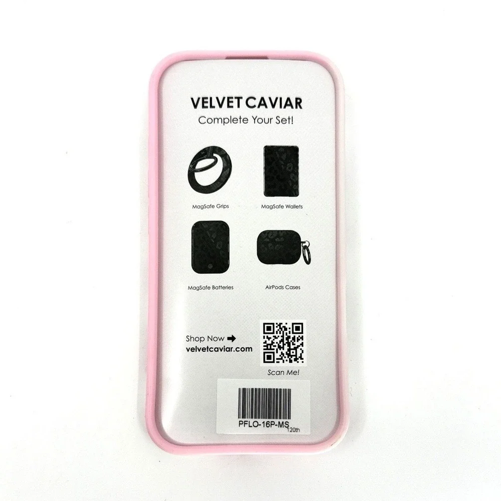 Velvet Caviar Pink French Rose Floral iPhone 16 Pro Case‎ MagSafe NWOT